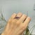Art Deco Style Baguette Ruby & Diamond Statement Ring in 925 Silver Size 8 For Sale - Image 4 of 15