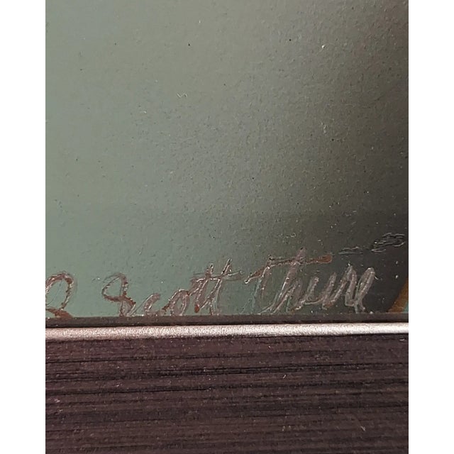 1989 "Jack" R. Scott Thune Oil Painting on Metal, Framed For Sale In Boston - Image 6 of 10