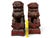 Pair of Carved Wood Chinese Foo Lions, 10" Tall, 20th Century For Sale - Image 12 of 12