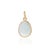 Sky Blue Luminous 1.97ct Faceted Aquamarine Pendant 14k Gold Charm for Mom For Sale - Image 8 of 15