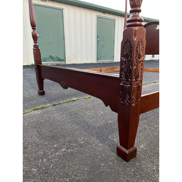 Brown Kincaid Furniture Limited Edition General William Lenoir King Poster Bed Frame For Sale - Image 8 of 12