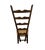 Gio Ponti Vintage Rustic & Stylish Italian “Fireside” Ladder Back Side Chair Attributed to Gio Ponti for Casa E Giardino For Sale - Image 4 of 13