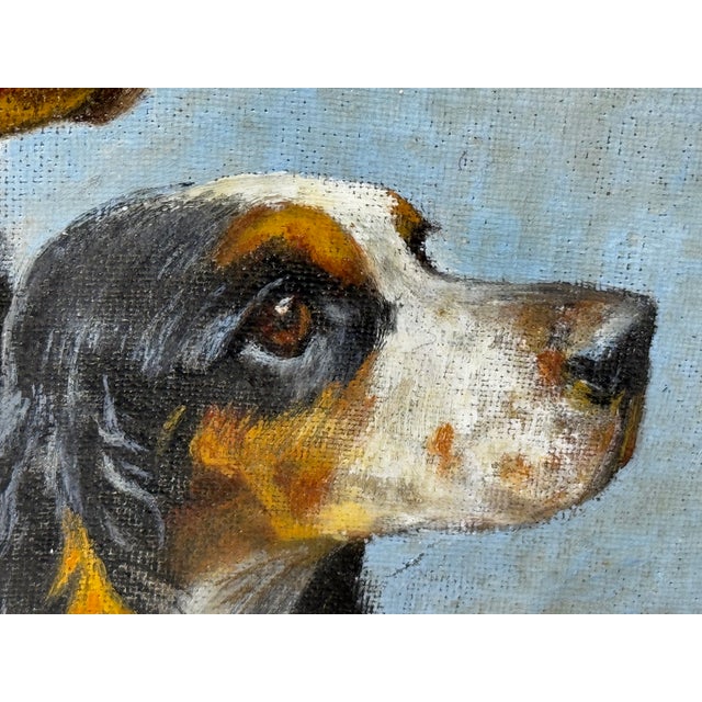 The Faithful Companions – Trio of Cocker Spaniels, Oil Painting in the Manner of Maud Alice Earl For Sale - Image 11 of 18