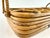 Mid-Century Modern 1960s Mid-Century Modern Rattan Drink Caddy With Wine Bottle Rack For Sale - Image 3 of 12