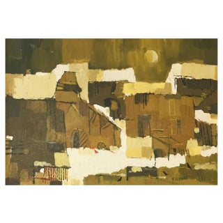 Hans Eckert, Antediluvien, Oil on Canvas For Sale