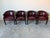Sophisticated set of six vintage Hickory Chair dining chairs, crafted in a classic Hollywood Regency style. Each chair...