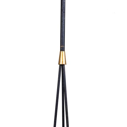 Vintage Brass and Glass Chandelier from Stilnovo, Italy, 1970s For Sale - Image 9 of 11