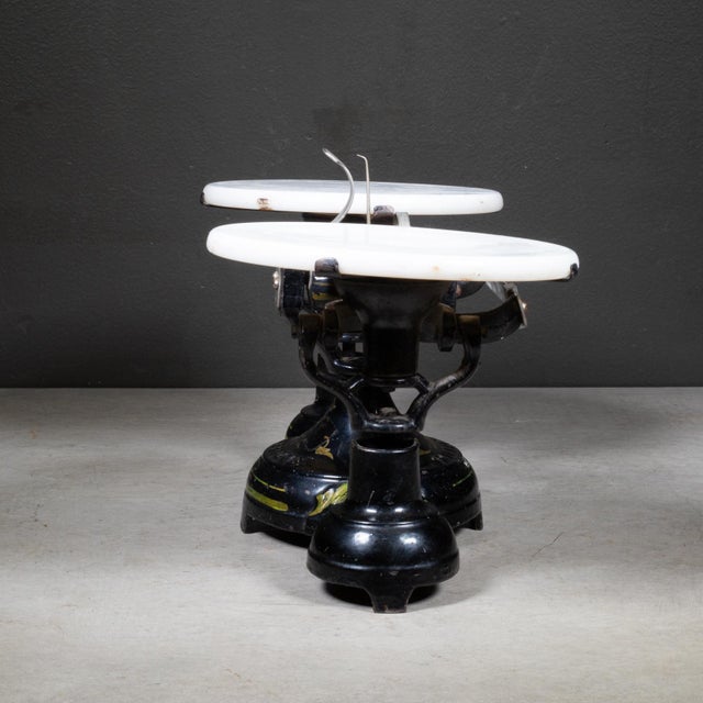 Late 19th C. Fairbanks Standard Cast Iron & Marble Balance Scale For Sale - Image 4 of 9
