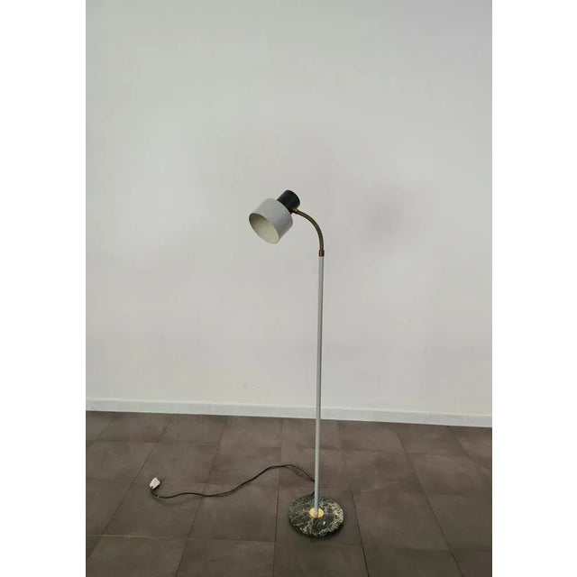 Mid-Century Modern Italian Floor Lamp in Brass Aluminum from Stilux Milano, 1950s For Sale - Image 3 of 13