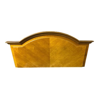 American of Martinsville Queen Size Cherry Wood Headboard From the Ritz-Carlton For Sale