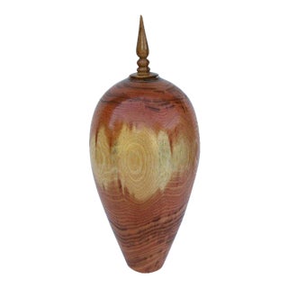 Hand-Turned Honey Locust Vase John Mascoll For Sale