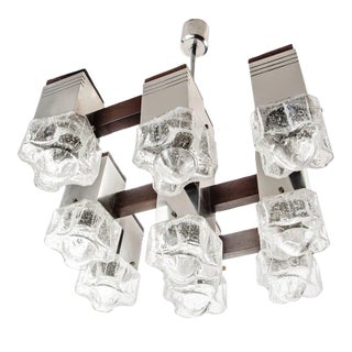 Cubic Chandelier by Gaetano Sciolari, 1970s For Sale