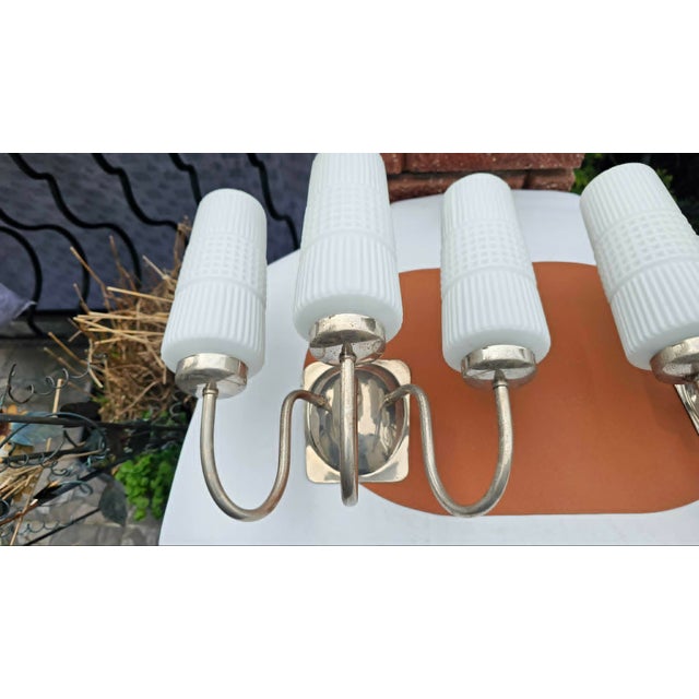 Triple Wall Lamp from Zabrze, 1970s For Sale - Image 4 of 12