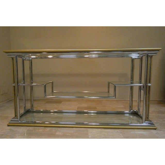Romeo Rega Hollywood Regency Console Table, Italy, 1970s For Sale - Image 4 of 18
