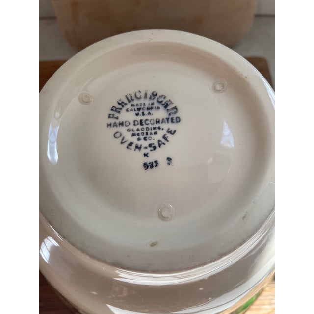 Ceramic Rare 1950s Franciscan Desert Rose Nesting Bowls - Set of 3 (Made in Usa) For Sale - Image 7 of 13