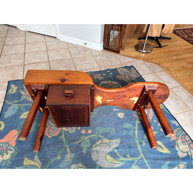 Early 20th Century Handcrafted Cobbler’s Bench Coffee Table For Sale - Image 12 of 12