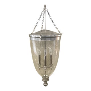 Polished Nickel Ceiling Pendant Light For Sale