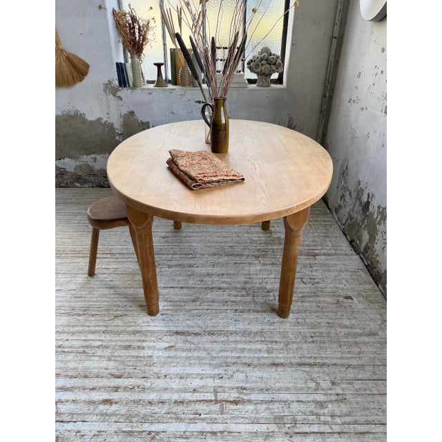 Oval Oak Farmhouse Table, 1960s For Sale - Image 11 of 18