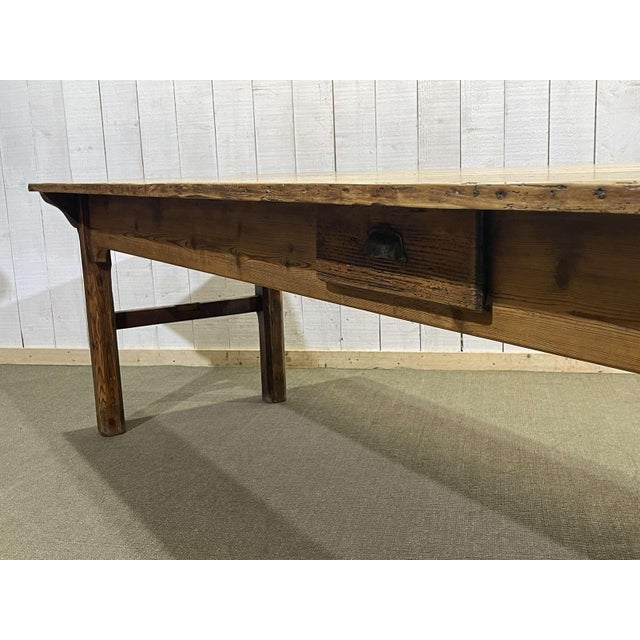 Early 20th Century Fir Farmhouse Table For Sale - Image 11 of 18