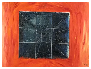 L. P. Dean, Geometric Composition, Oil Paint on Paper and Canvas