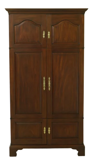 Henkel Harris 6 Door Mahogany Tv Cabinet