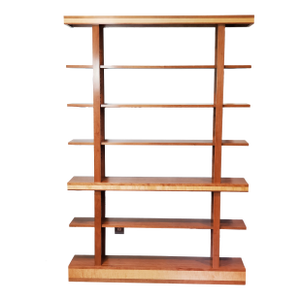 Cherry Bookcase With Curly Maple Accent - 54"