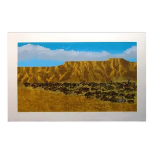 Dean Meeker "Buffalo Hunt" Hand Signed Numbered Art Serigraph