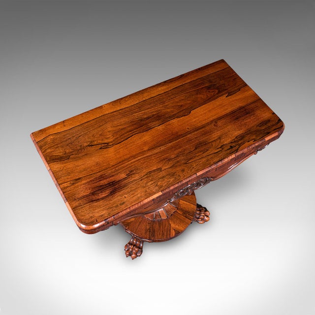 Antique Club Lounge Poker Table, English, Parlour Games, Cards, William Iv, 1835 For Sale - Image 9 of 12