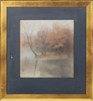 Landscape, Mixed Media on Paper