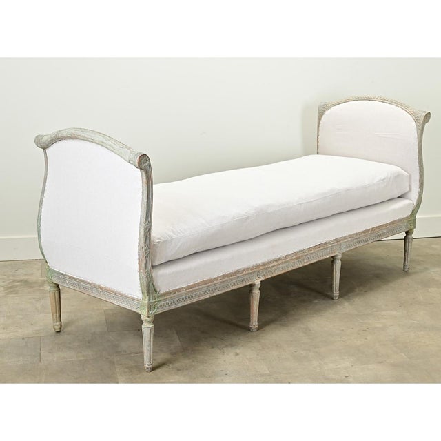 Swedish Gustavian 18th Century Large Painted Daybed For Sale - Image 12 of 12