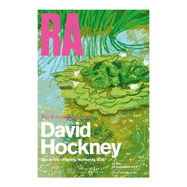 David Hockney Arrival of Spring Royal Academy London Museum Poster For Sale