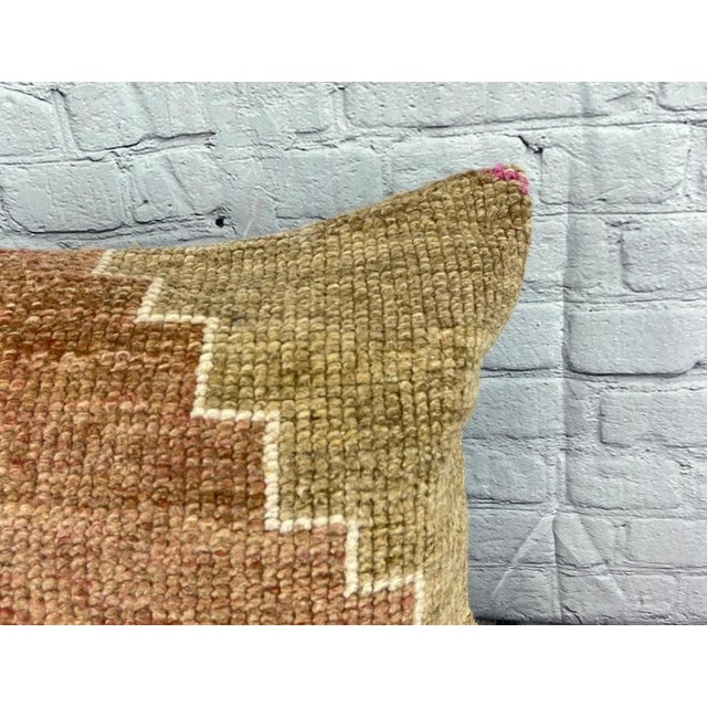 Turkish 20 x 20 Rug Pillow Velvet Embrace Turkish Pillow Cushion Cover For Sale - Image 3 of 4