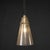 Mid 20th Century Italian Murano glass cone shaped shade pendant light with brass fittings. This light was created in the...