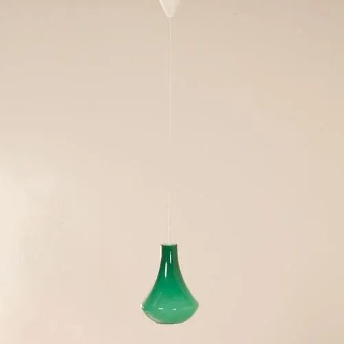 Green Opaline Pendant Lamp, 1960s For Sale - Image 9 of 12
