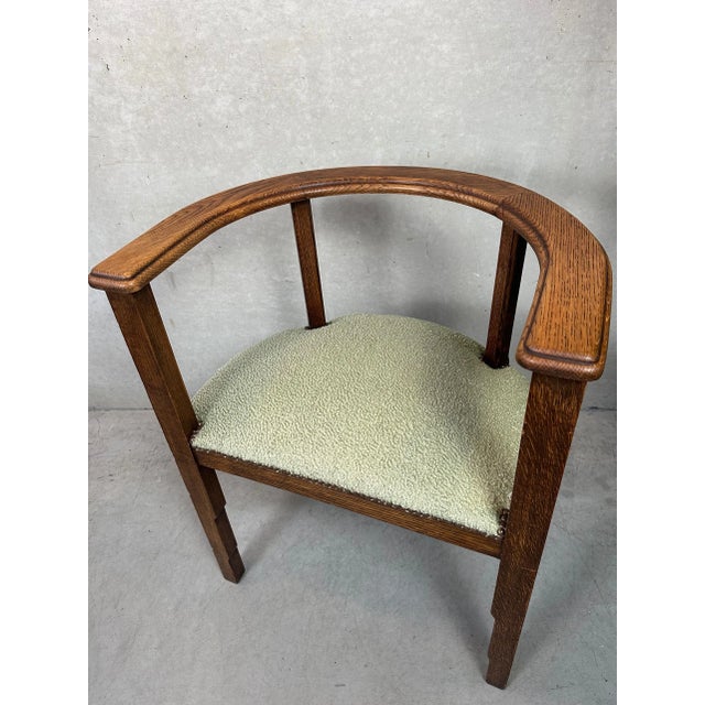 Art Deco Chair in Oak For Sale - Image 5 of 14