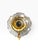 Late 20th Century Vintage Brass Chamberstick Candle Holder With Ruffled Glass Hurricane Shade For Sale - Image 5 of 5