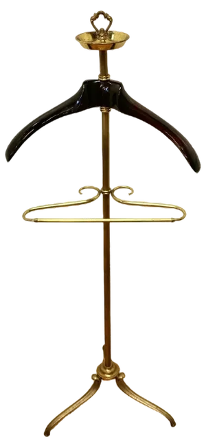 French Art Deco Dumb Valet in Brass, 1950