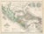 1865 Mexico, Central America and the Antilles Original Engraved Map For Sale