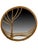 Franco Albini Vintage Rattan Round Mirror - Large Boho Style For Sale - Image 4 of 6