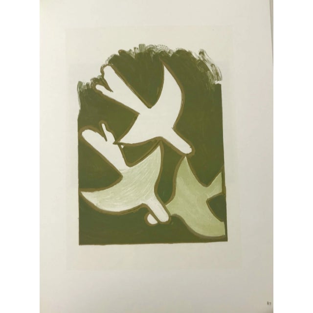 Abstract Georges Braque Lithograph P87 Les Oiseaux Blancs 1963 For Sale - Image 3 of 3