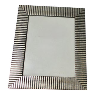 Photo Frame for 8" by 10" Black and Silver Banding For Sale