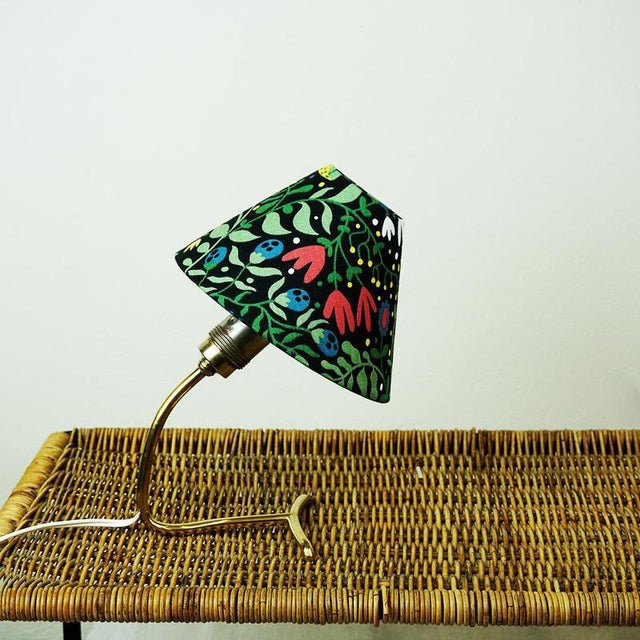 This rare and charming austrian mid century brass table lamp, was designed and manufactured by j. T. Kalmar, vienna in the...