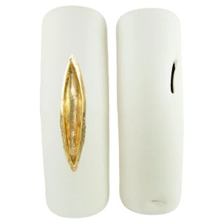 Volcano Gold Leaf Single Decorative Objects by Dora Stanczel, Set of 2 For Sale