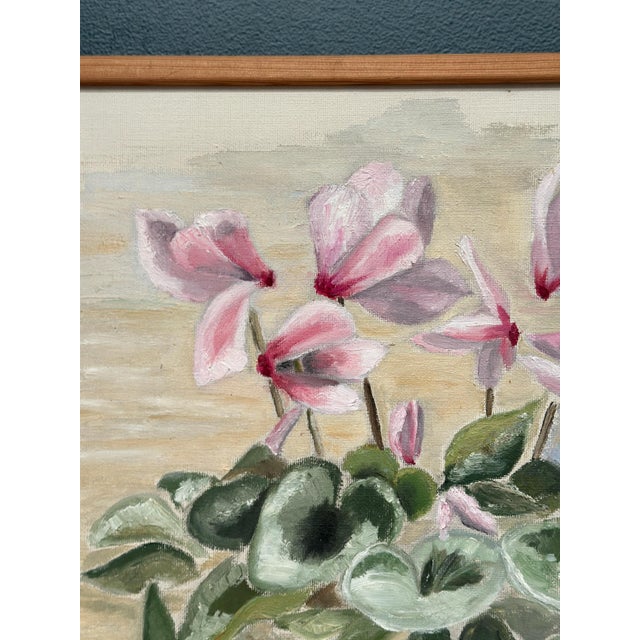 Ada, Still Life with Pink Flowers, 1986, Oil on Canvas, Framed For Sale - Image 13 of 18