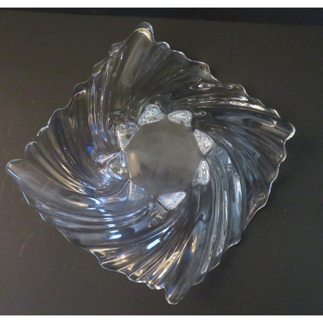 Mikasa Belle Epoque Large Heavy Crystal 12" Centerpiece Bowl VTG For Sale In Dallas - Image 6 of 16