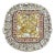 5 Carat Yellow Diamond Radiant Ring in 18k 2 Tone Gold, Size 5.5 For Sale