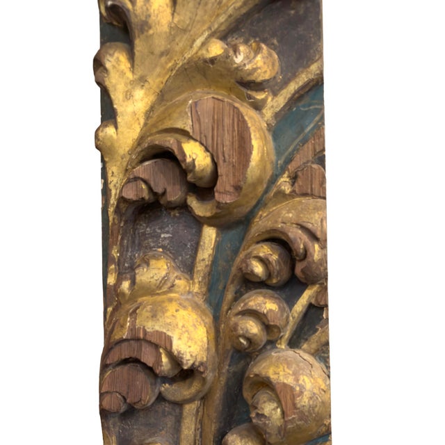 Baroque Spanish Baroque Carved and Gilt Architectural Element, Circa 1790 For Sale - Image 3 of 4