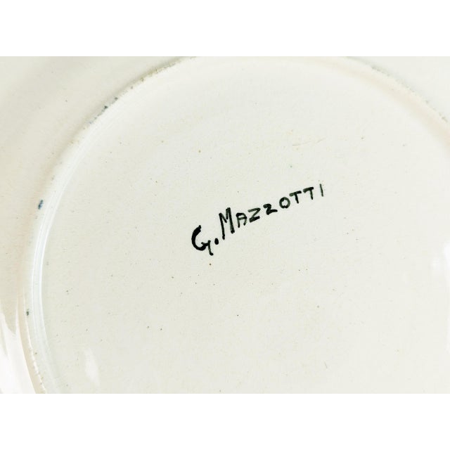 Italian Hand-Painted Ceramic Dishes by Giuseppe Mazzotti Albisola, 1930s, Set of 12 For Sale - Image 10 of 15