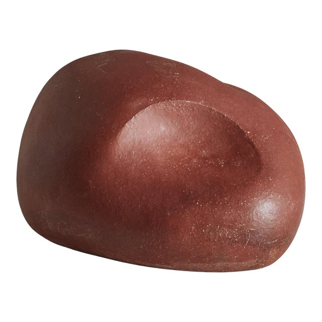 Abstract Organic Form Terracotta Clay Sculpture - Small For Sale