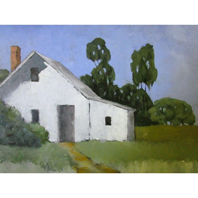 Sonora Farmhouse California Lynne French landscape oil painting. The signed original painting measures 18x24 on prepared,...